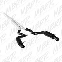 3" Cat Back, Dual Split Rear, Race Version, 4.5" tips, Black Coated, Ford Mustang 2.3 EcoBoost - not convertible 2015 - 2025