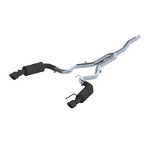 3" Cat Back, Dual Split Rear, Street Version, 4.5" tips, Black Coated, Ford Mustang 2.3 EcoBoost - not convertible 2015 - 2025