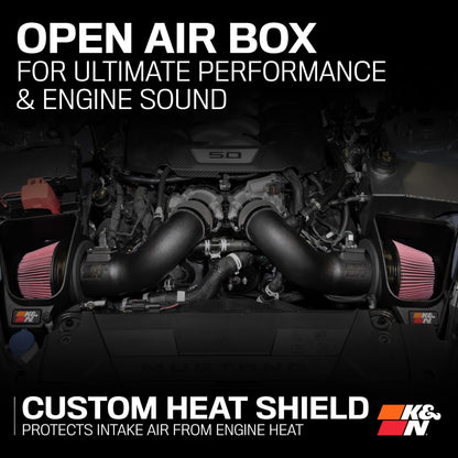 K&N 2024 Ford Mustang GT 63 Series Air Intake