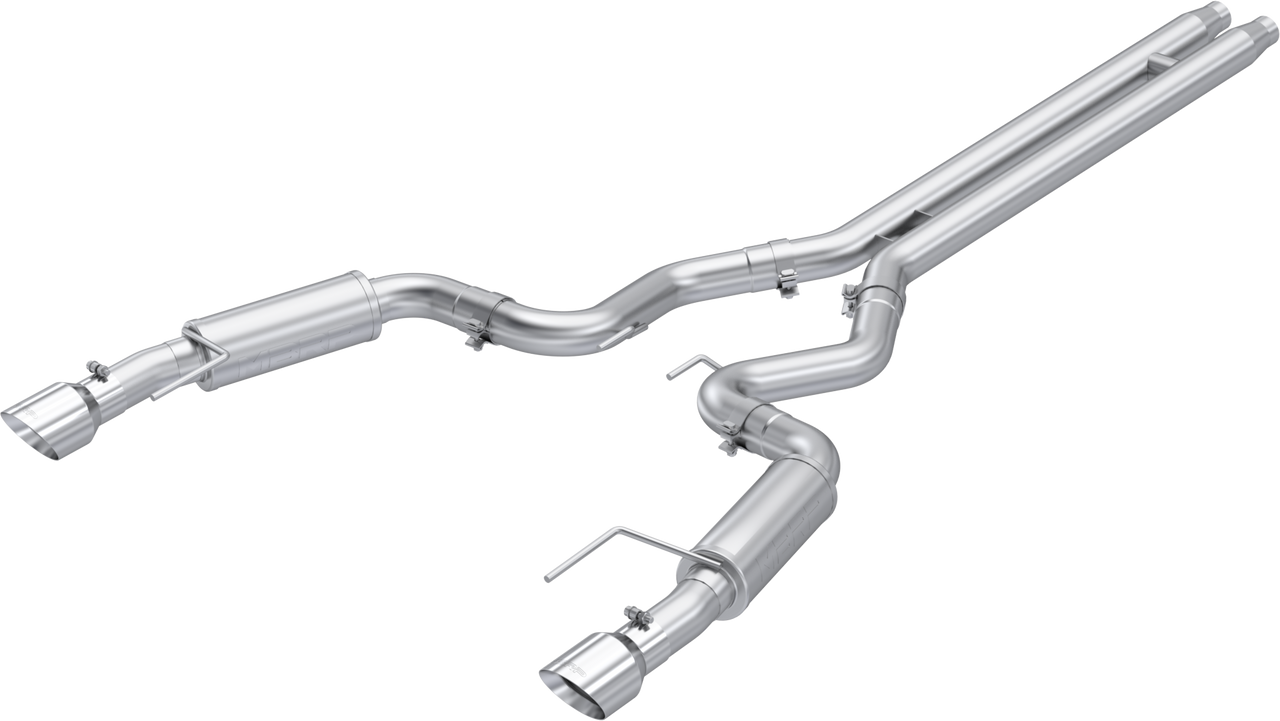 3" Cat-Back, Dual Split Rear, 2024-2025 Ford Mustang GT S650 5.0L, Race Profile, Aluminized Steel