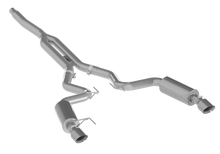 3" Cat Back, Dual Split Rear, Street Version, 4.5" tips AL, Ford Mustang 2.3 EcoBoost - not convertible 2015 - 2025