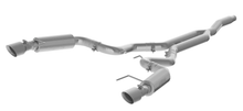3" Cat Back, Dual Split Rear, Race Version, 4.5" tips AL, Ford Mustang 2.3 EcoBoost - not convertible 2015 - 2025