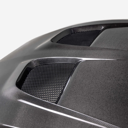GTD Style Carbon Fiber Hood - S650 Mustang
