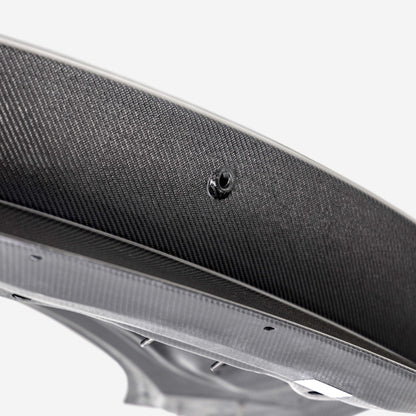 2024+ Mustang Carbon Fiber Decklid Pre-drilled for Spoiler Mounting